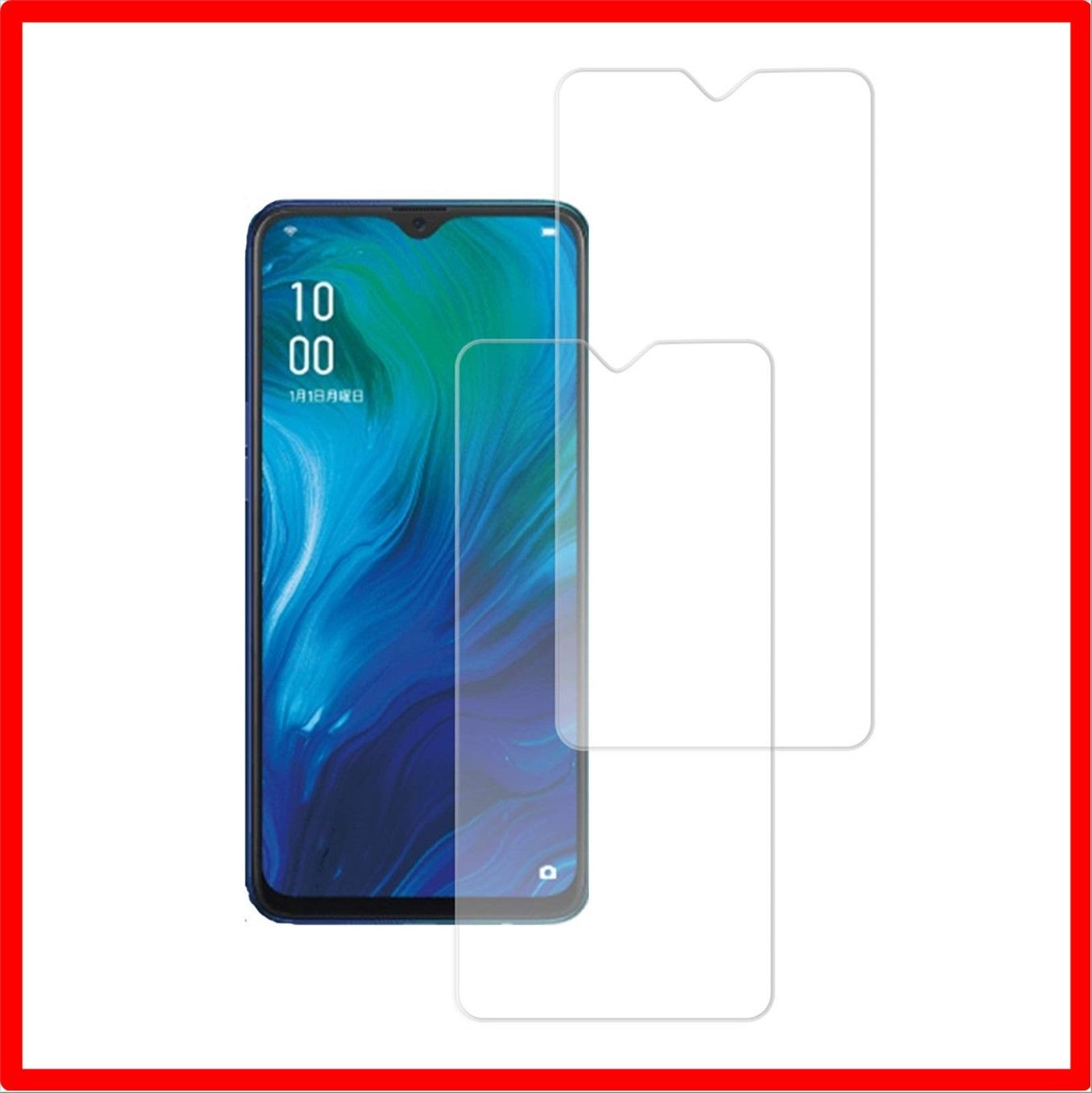 送料無料】 OPPO Reno A 【2枚セット】For OPPO Reno A 用 ガラス ...