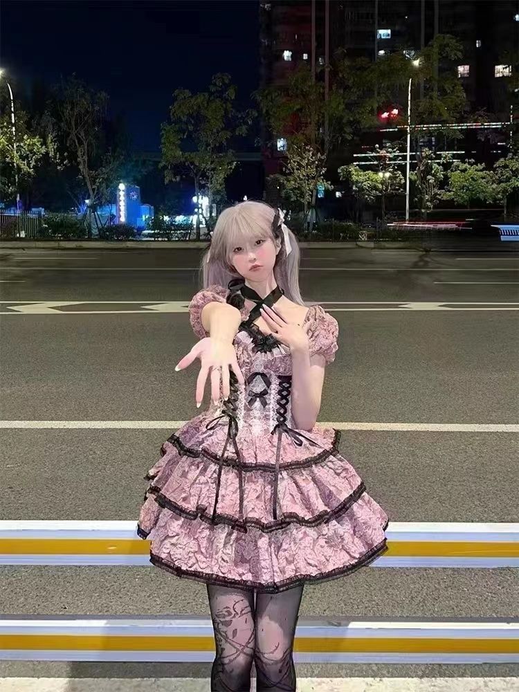 4色選べるロリータ ワンピース