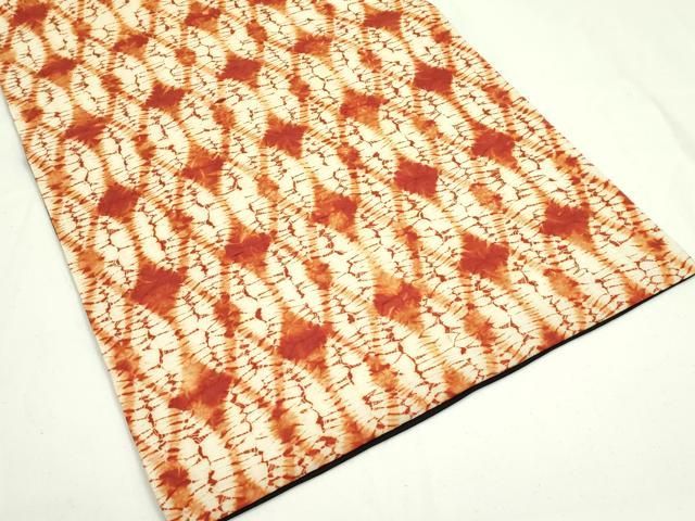 平和屋本店□極上 創作 茜染 九寸名古屋帯 紬地 逸品 CZAA1867s5