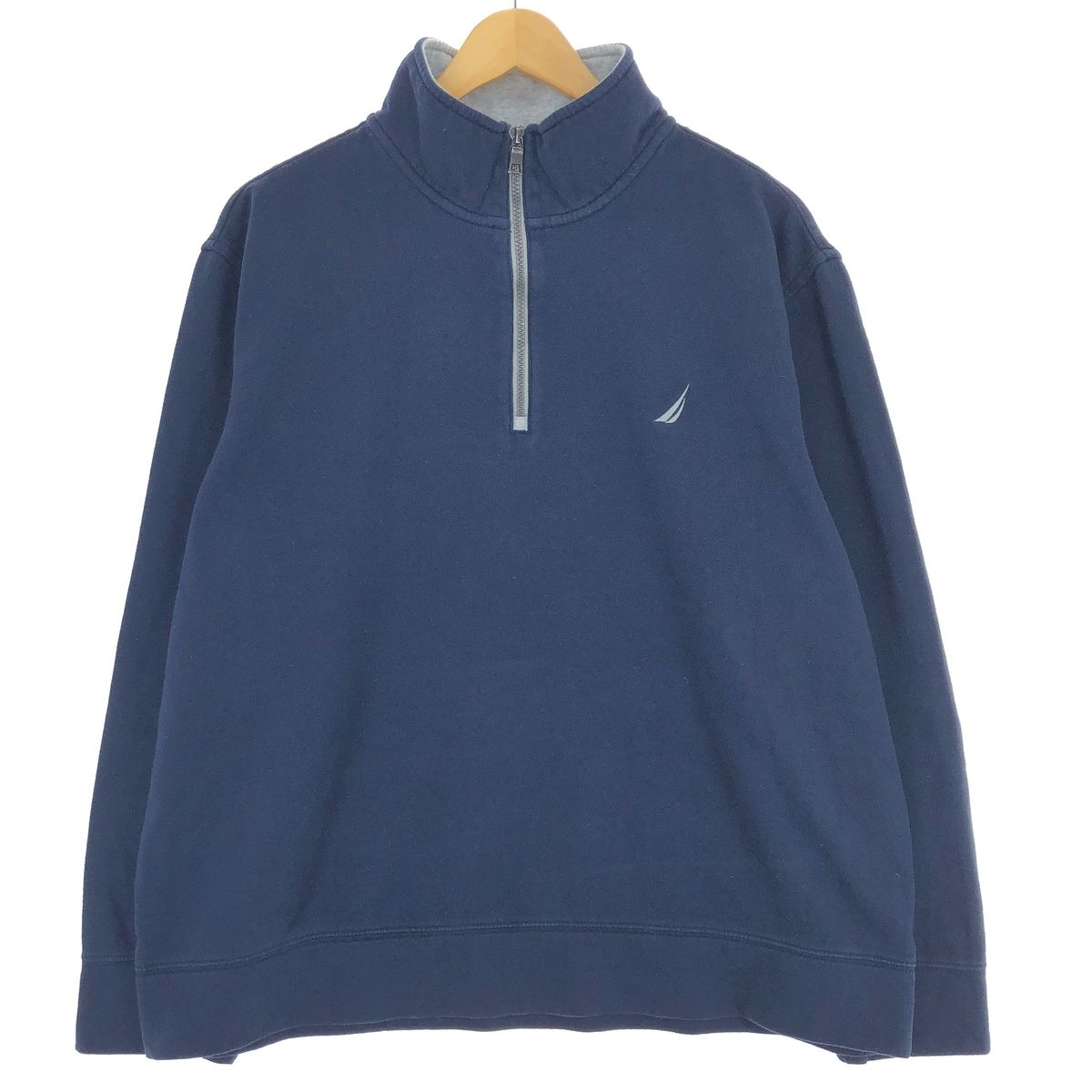 古着 ノーティカ NAUTICA ハーフジップスウェットシャツ トレーナー メンズXL/eaa411318