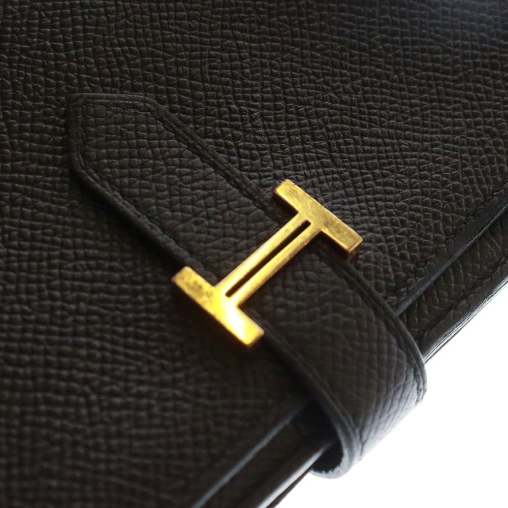HERMES (エルメス) ベアンスフレ レザーロングウォレット 二つ折り 長  