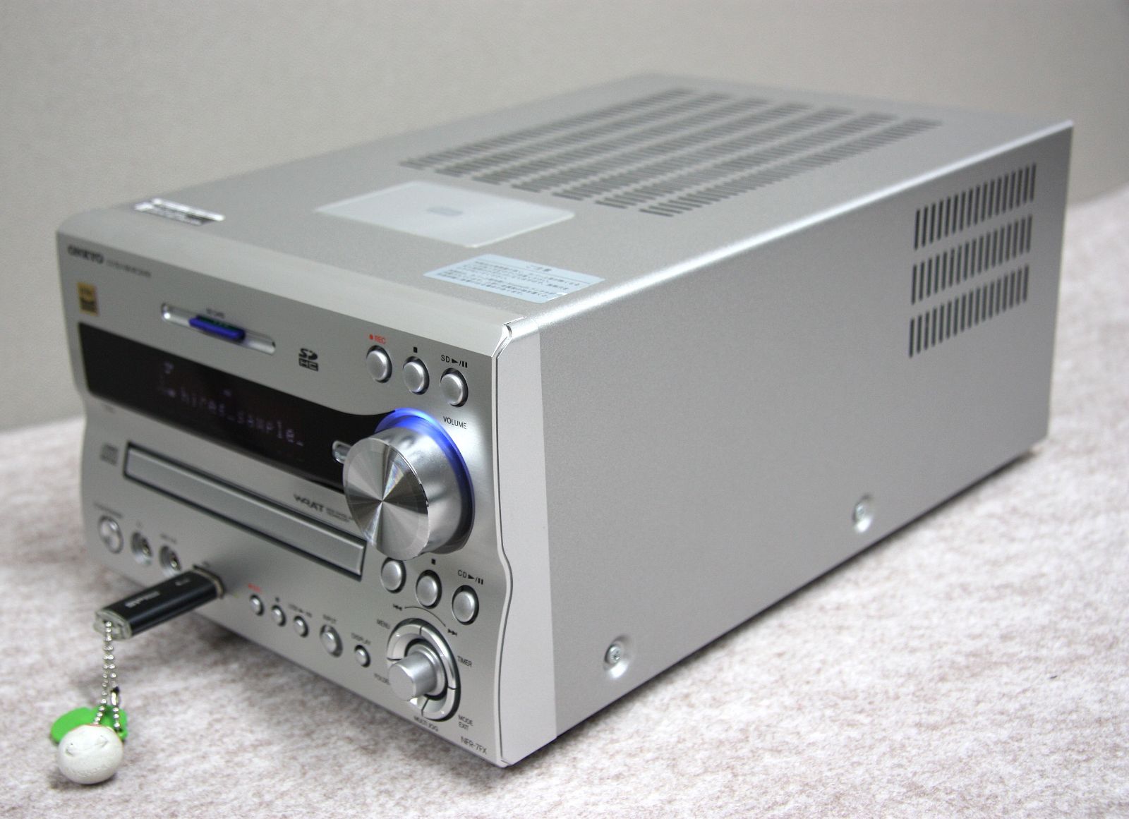 ONKYO ハイレゾ対応Bluetooth搭載 レシーバーNFR-7TX ONKYO｜Bluetooth/CD/SD/USB/ハイレゾ対応｜ミニコンポ｜X