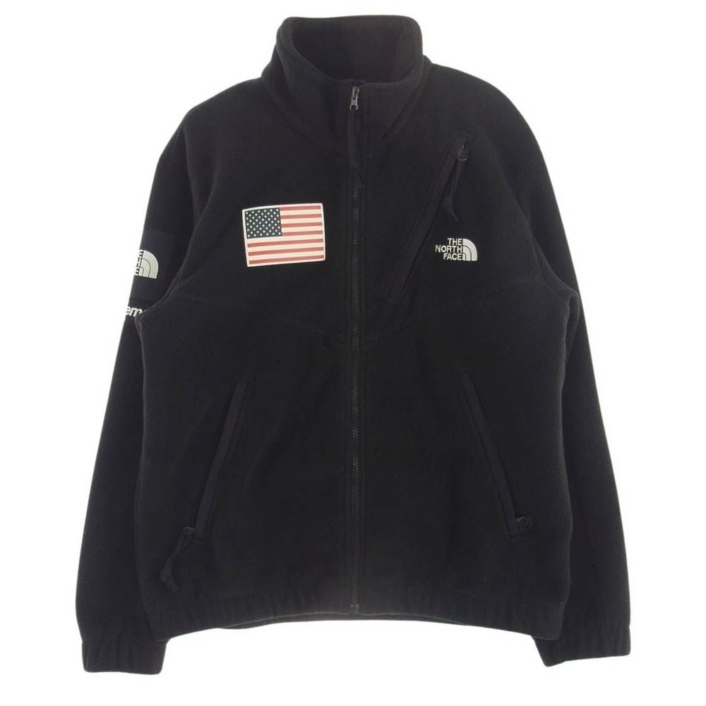 Supreme シュプリーム 17SS × THE NORTH FACE ノースフェイス 17SS  Trans Antarctica Expedition Fleece Jacket アメリカン フラッグ フリース ブルゾン ジャケット M【中古】