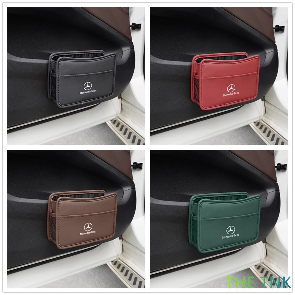 新品  2個セット！メルセデス・ベンツ Mercedes Benz エンブレム 車用収納ケース車用ゴミ箱 車載収納 ティッシュ 収納小物入 スマホ収納 4色選択  全車種対応  W290 W190 GT43 GT53 GT63 Pirelli