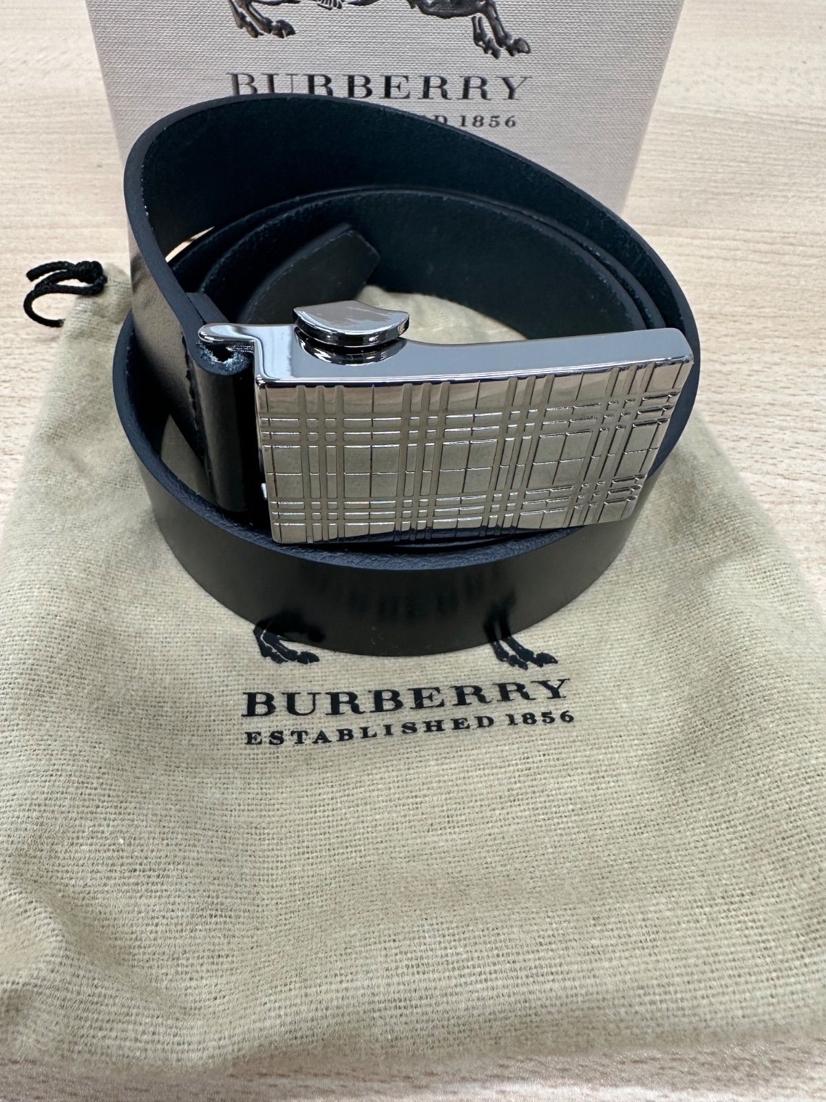 BURBERRY BLACK LABEL ブラックレザーベルト BURBERRY ブラック ベルト