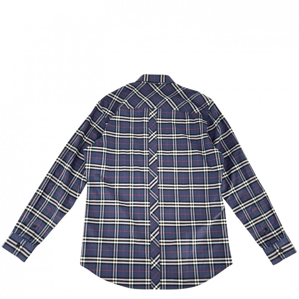 バーバリー 長袖シャツ メンズ チェック TBロゴ刺繍 アパレル トップス 
