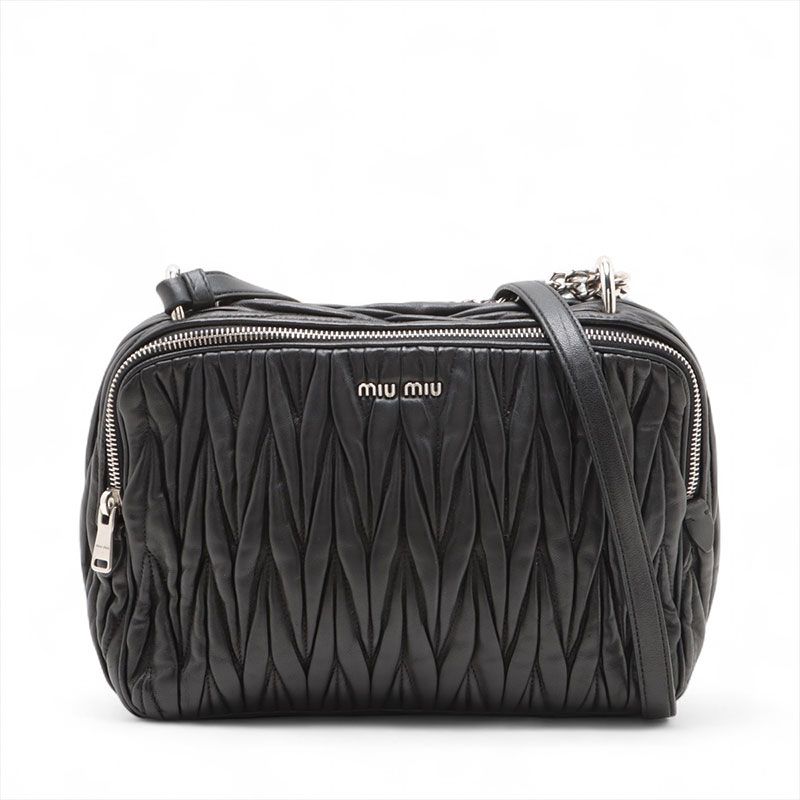 【MIUMIU】5BD266 マテラッセ ナッパ チェーンショルダー MIU MIU(ミュウミュウ) マテラッセチェーンショルダーバッグ
