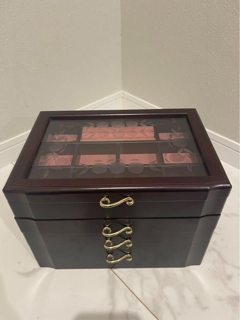 G-wood ダークブラウン ジュエリーボックス 宝石箱 小物入れ オリジナル NEXPOTALLINN_EU