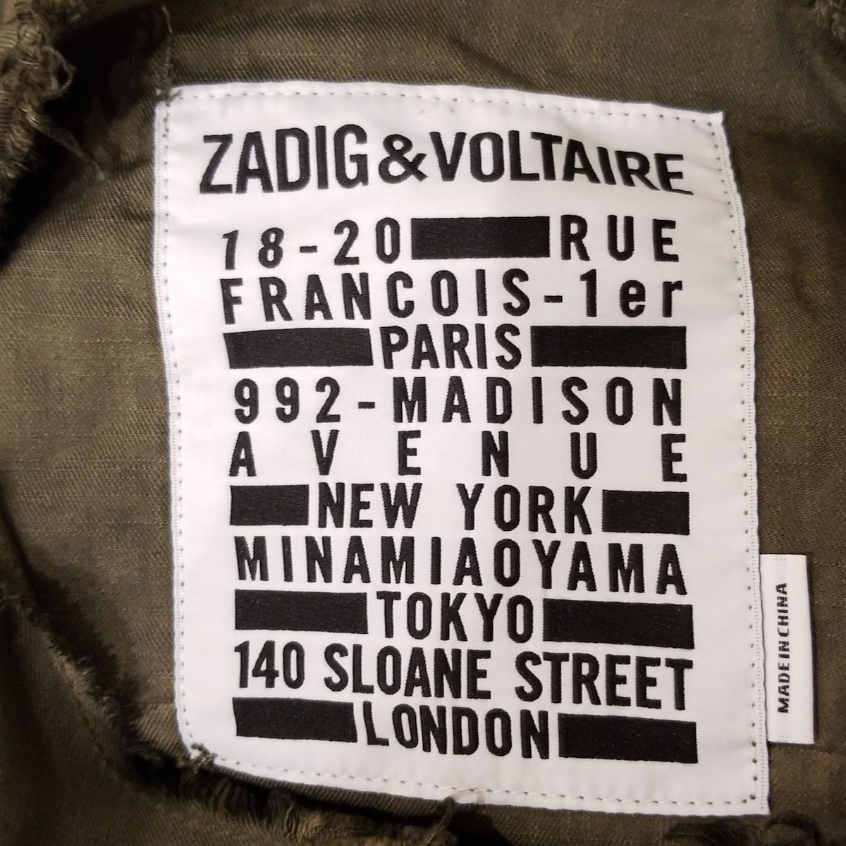 Zadig-Voltaire ザディグエヴォルテール