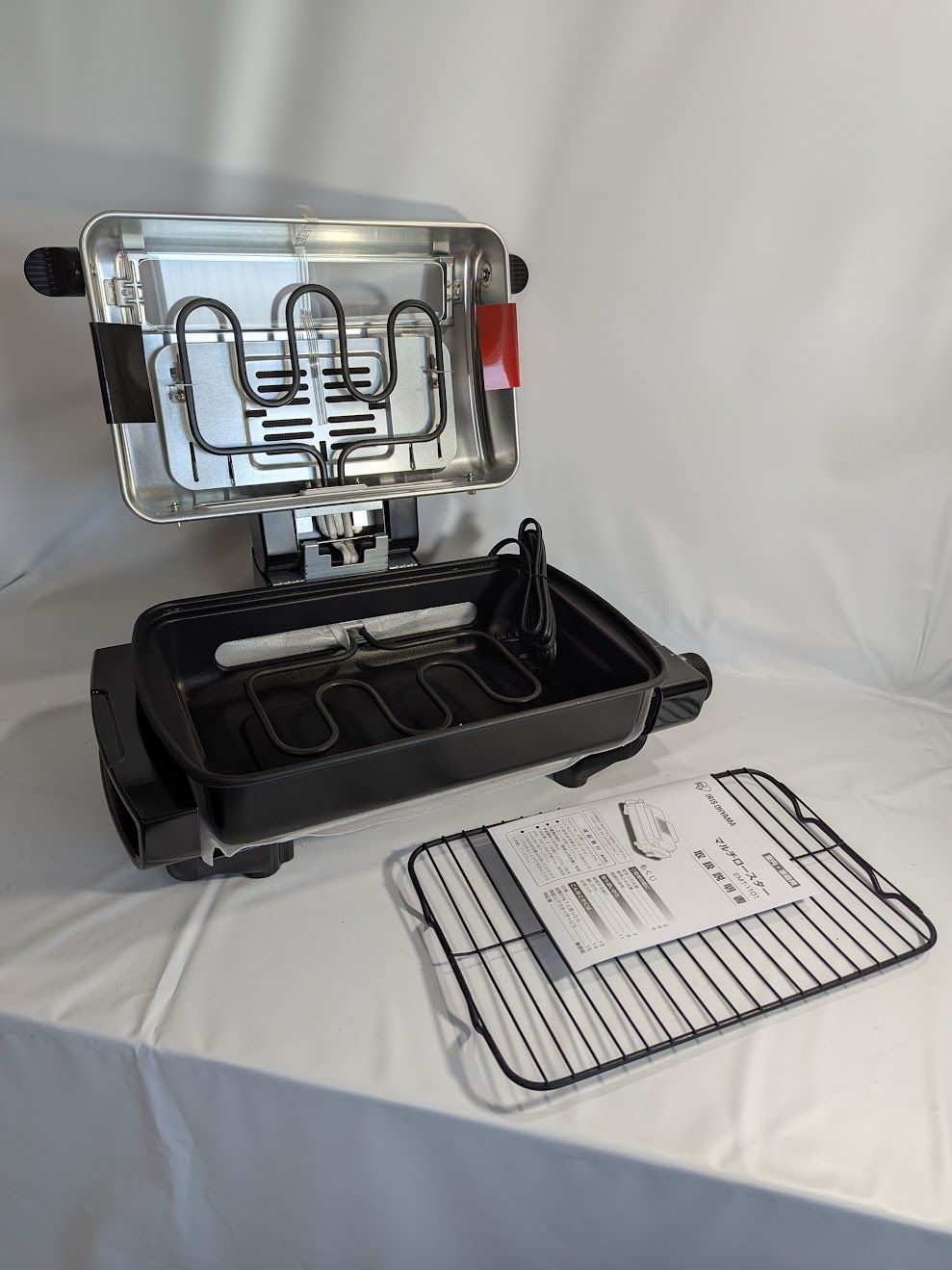 1016 IRIS OHYAMA アイリスオーヤマ EMT-1101-S マルチロースター シルバー