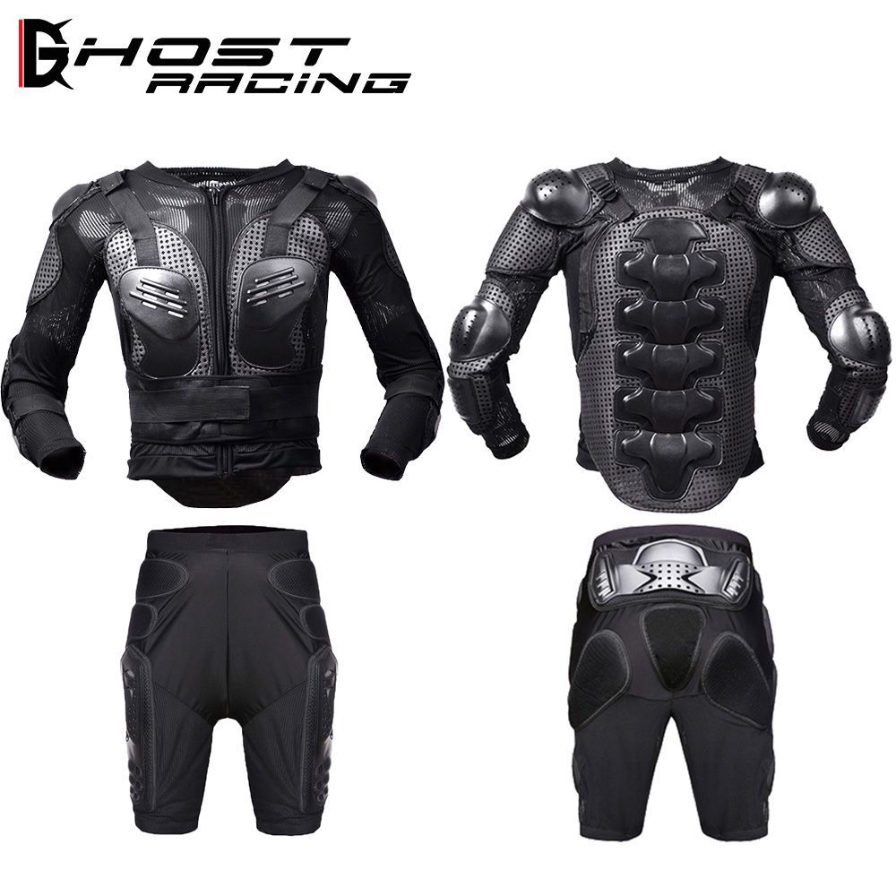 バイクウェア プロテクター ジャケット 背中 胸 肘 肩 腰 バイク ボディプロテクター パンツ 耐衝撃 通気性 2点セット2108bdprt08