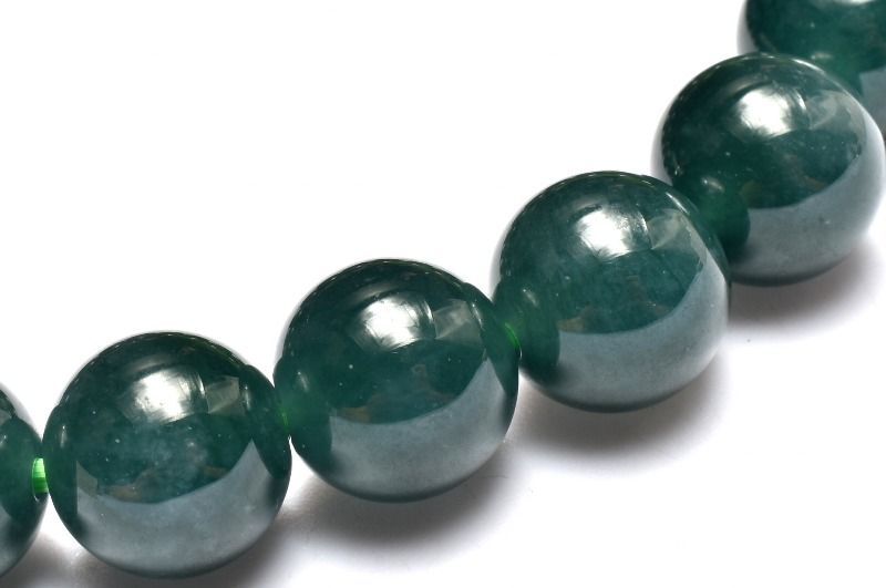 １点物 AA グアテマラ産 マンサーノ翡翠 ブルージェダイト 青翡翠 9.5mm ブレスレット パワーストーン 天然石 _MA8000