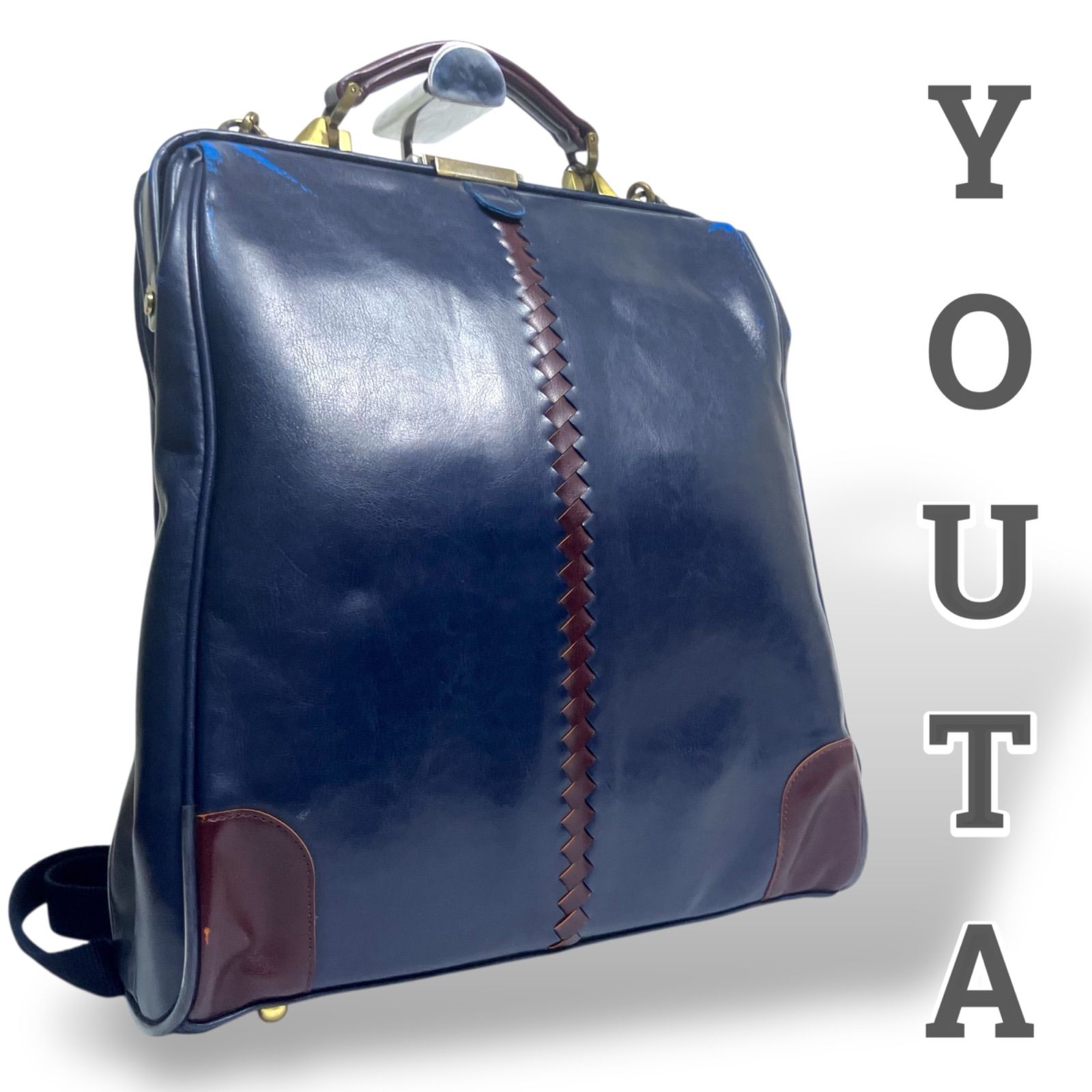 YOUTA ユウタ ヨータ 富岡鞄 がま口 ダイレスバッグ LIGHT L ビジネスバッグ リュック レザー 本革 ブラック オールレザー PC A4 多収納 メンズ レディース ユニセックス 男女兼用 ビジネス お出かけ 日常使い