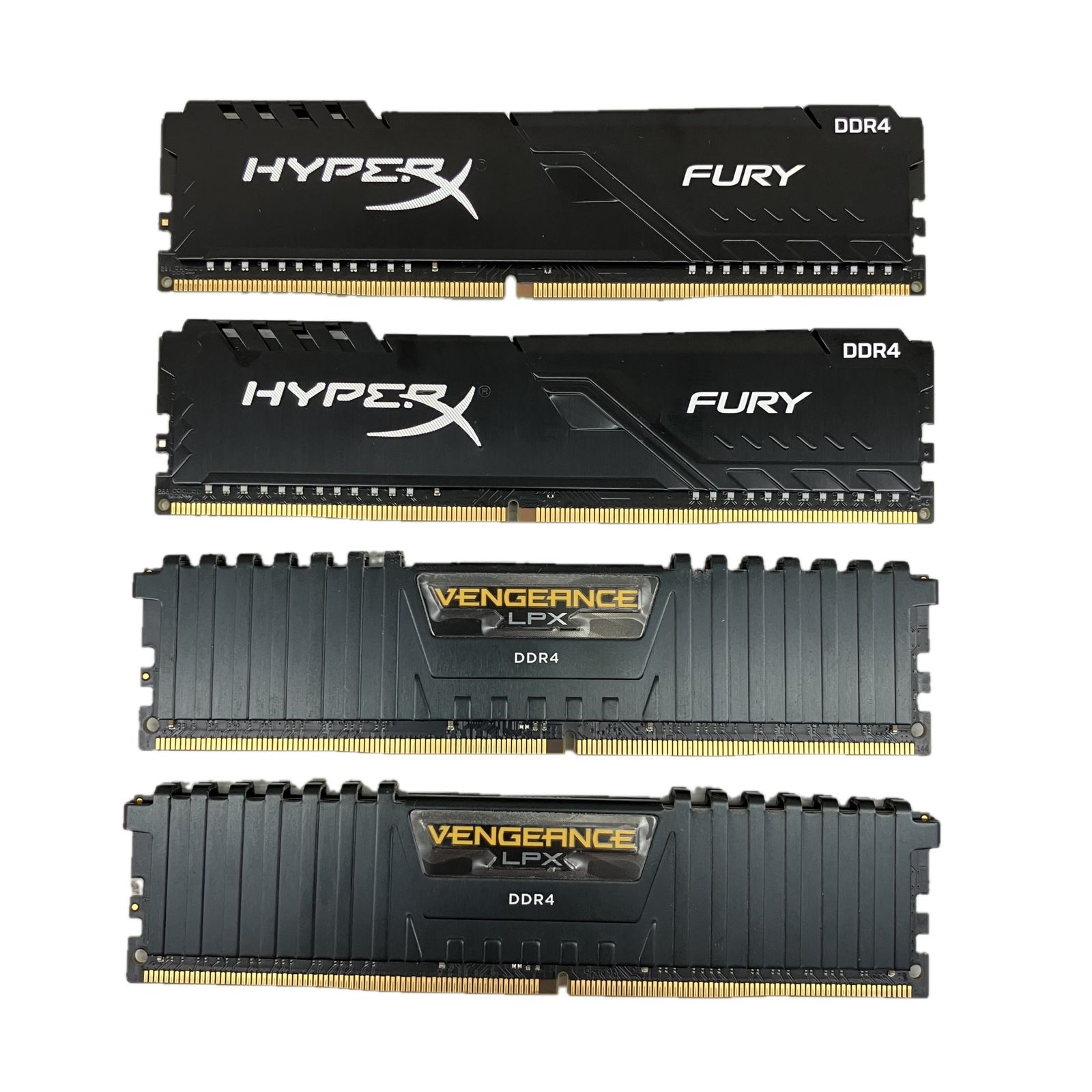 VENGEANCE HYPERX DDR4 16GB×4枚 メモリ PCパーツ 現状品 ジャンク C10491560