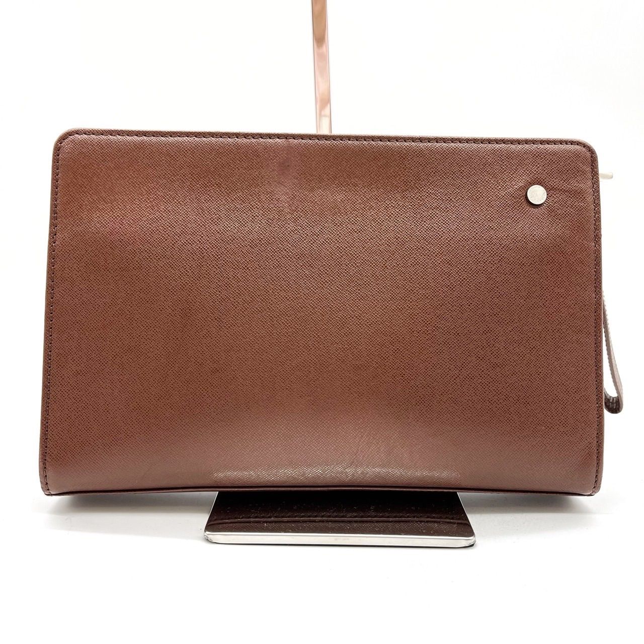 極美品　バーバリー　クラッチバッグ　ポーチ　シャドーホース　ノバ　レザー　茶 Burberrys バーバリー ノバチェック+シャドーホース総柄