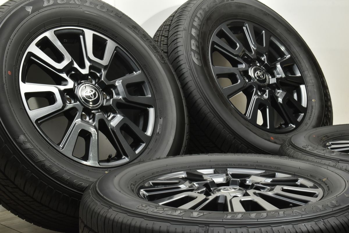製 新車外し品 トヨタ 250 ランドクルーザー VX 純正 18in 7.5J 60 PCD139.7 ダンロップ グラントレック AT23 265 65R18 可