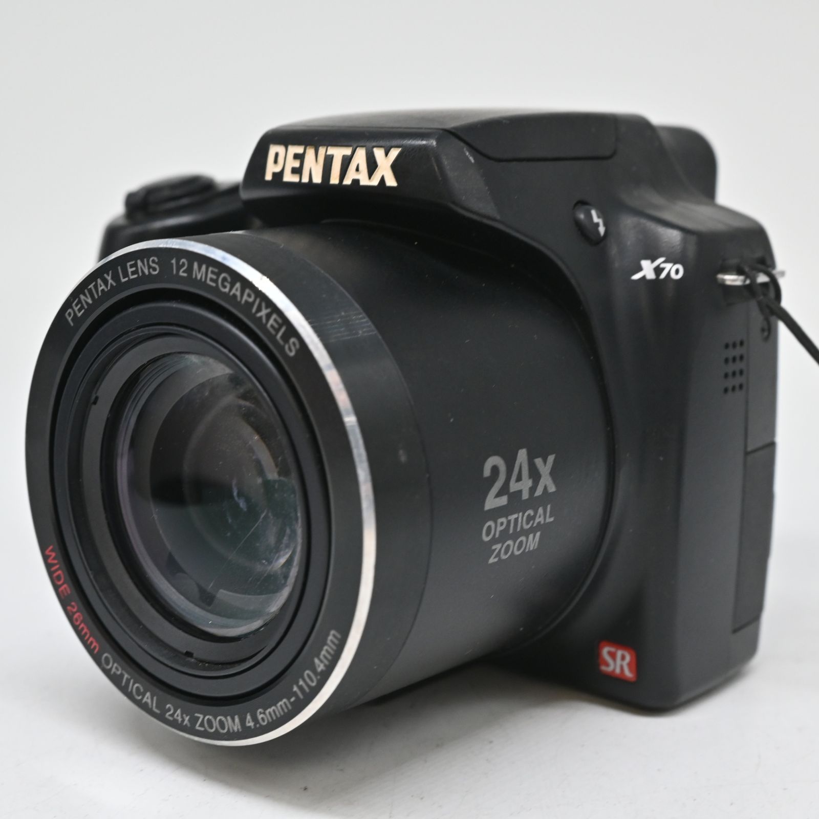 【極上美品】PENTAX X70 1200万画素 PENTAX デジタルカメラ X70 1200万画素 光学24倍ズーム : スカーレット
