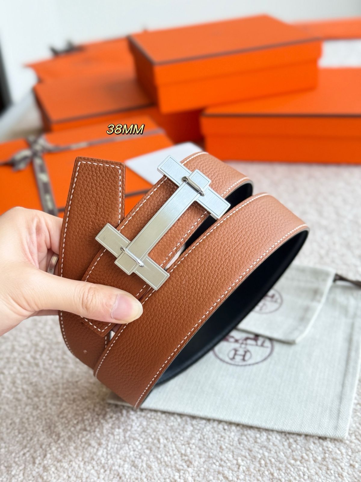 HIGH CLASS レザー オレンジ ベルト 7985 klokers(クロッカーズ)時計 専用 レザーベルト オレンジ KLINK