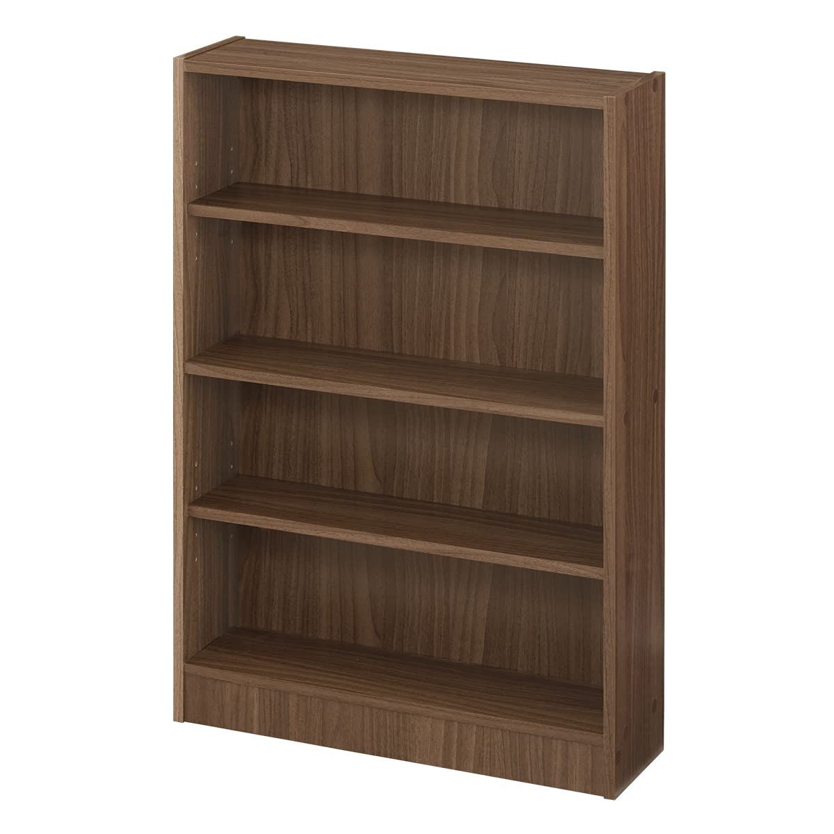 新着商品 4段 薄型 コミックラック 幅6×奥行16.8×高さ89cm スリム 収納 スリムラック 本棚 可動棚 オープンラック ぼん家具 ウォールナット