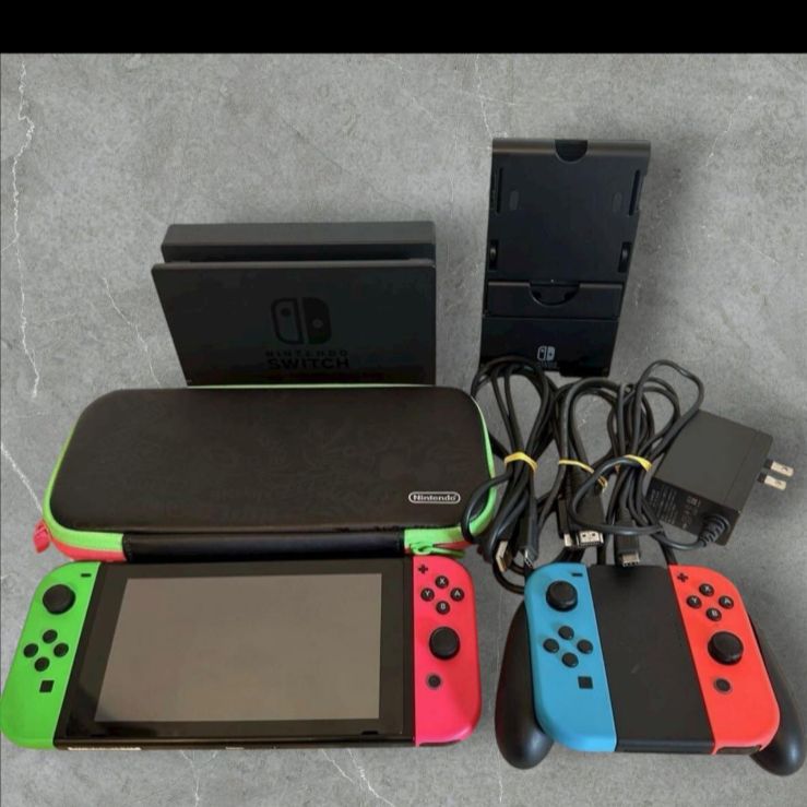 き Nintendo ニンテンドースイッチ 本体 HAC-001 初期化多数22100