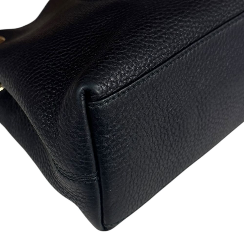 グッチ ソーホー ショルダーバッグ レザー 387043 ブラック レディース