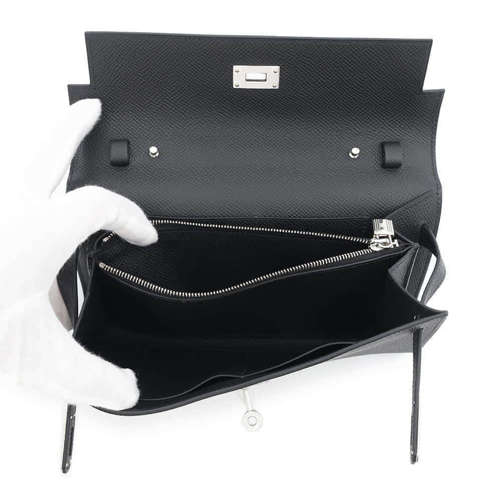 エルメス ケリーウォレット ロング トゥーゴー ブラック