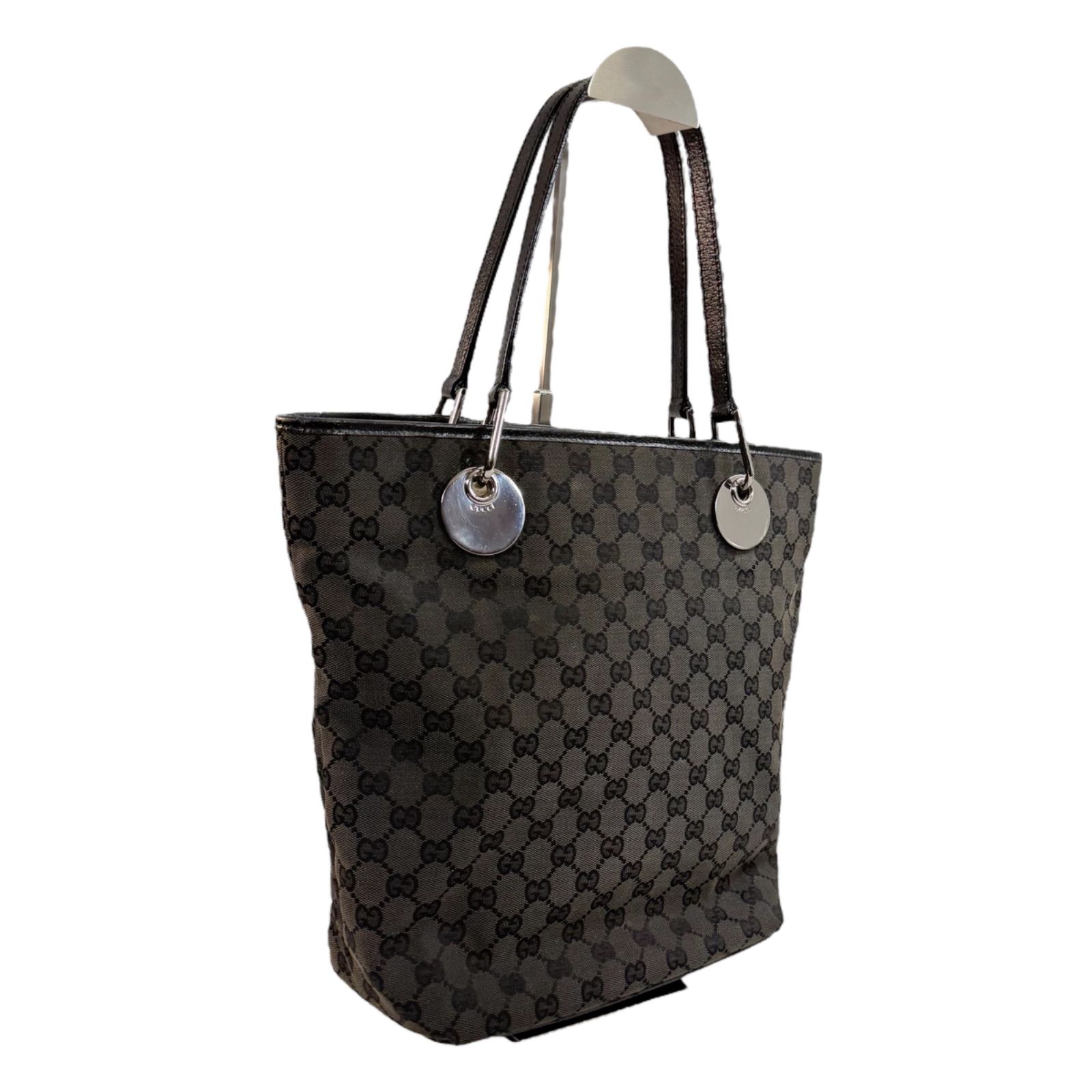 GUCCI グッチ GGキャンバス トートバッグ 黒 120836 002058