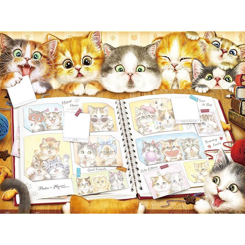 ピントー(Pintoo) 1200ピース プラ製ジグソーパズル【Kayomi＿猫達の思い出のアルバム】(45X59cm)大人向け難しい 破片なし カチっとハマる[H2051]