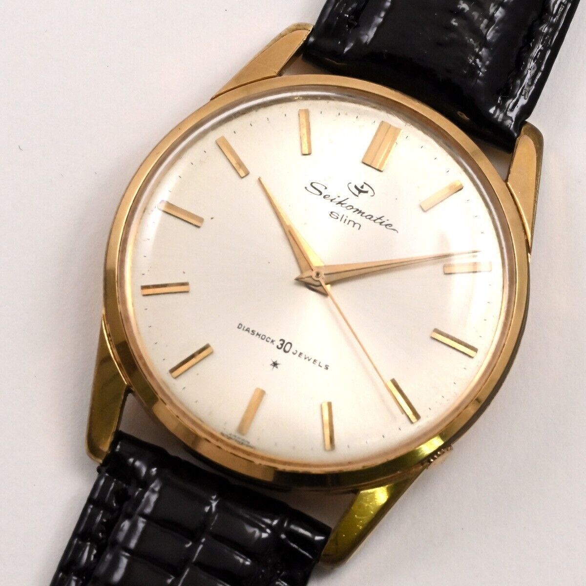 ヴィンテージ 1963 【SEIKO】セイコー セイコーマチック スリム SEIKOMATIC slim 30 Jewels Automatic  Cal.830 15041D 動作品 - メルカリ