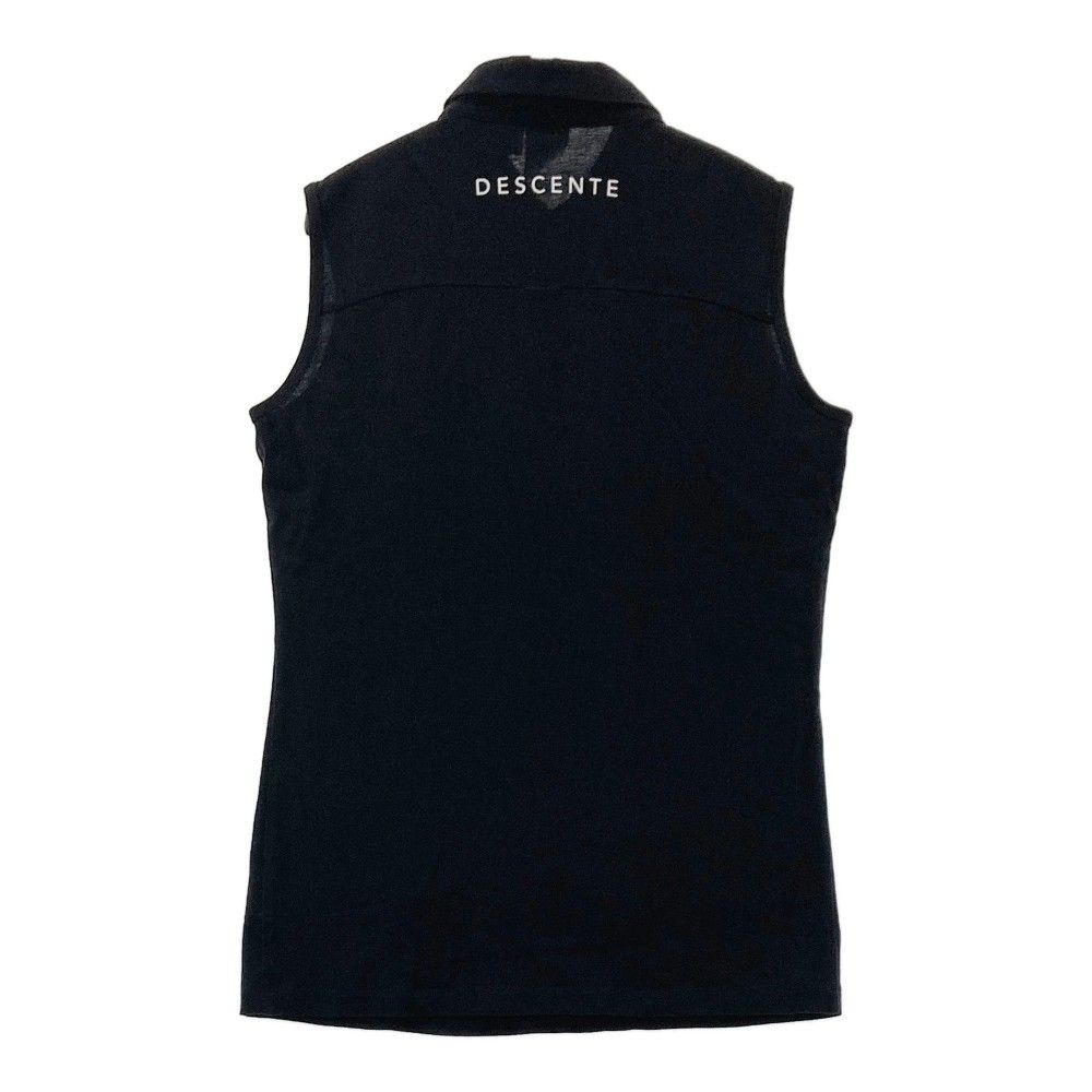 サイズ：M DESCENTE GOLF デサントゴルフ ノースリーブポロシャツ