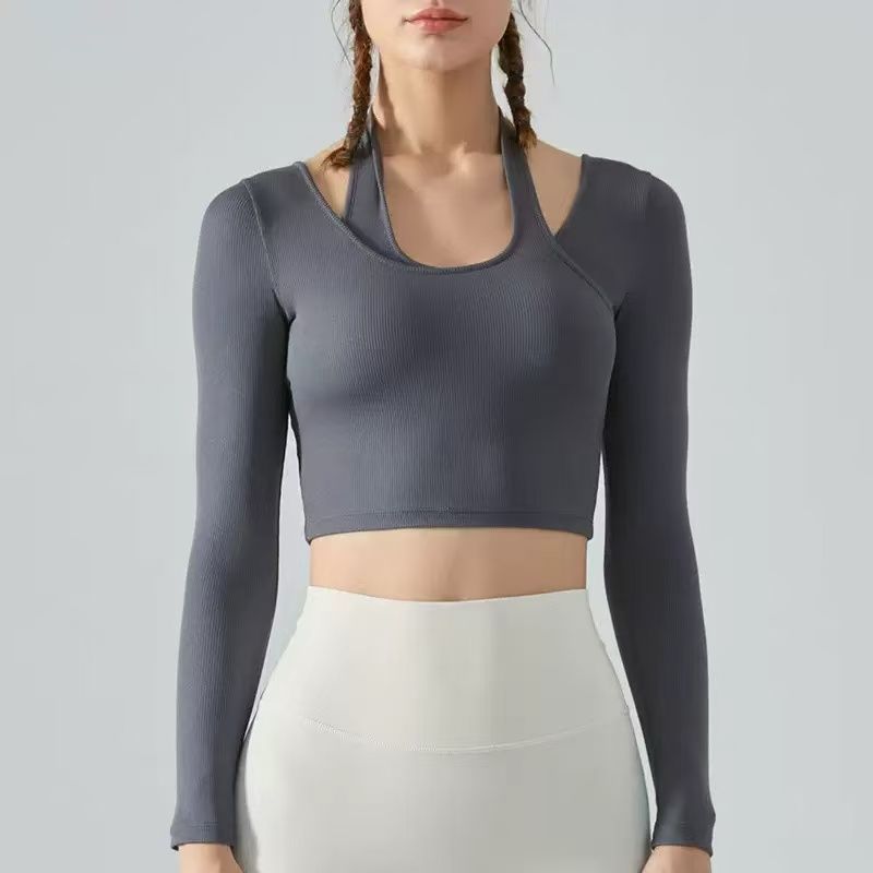 Alo Yoga アロヨガ トップス トレーニング カップ付き 長袖