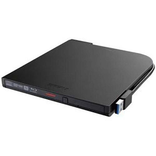【新品・2営業日で発送】BUFFALO バッファロー USB3.2(Gen1)対応 ポータブルBD 書込ソフト添付 ブラック(BRXL-PTV6U3-BKB)