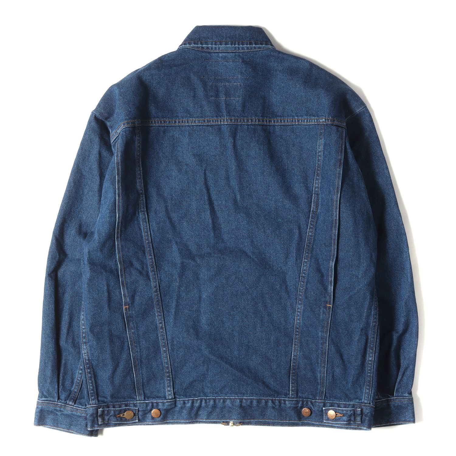 美品 WACKO MARIA ワコマリア ジャケット サイズ:M 21SS Wrangler ラングラー デニム トラッカー ジャケット 24MJZ  TRUCKER JACKET インディゴ ブルー アウター ブルゾン コラボ