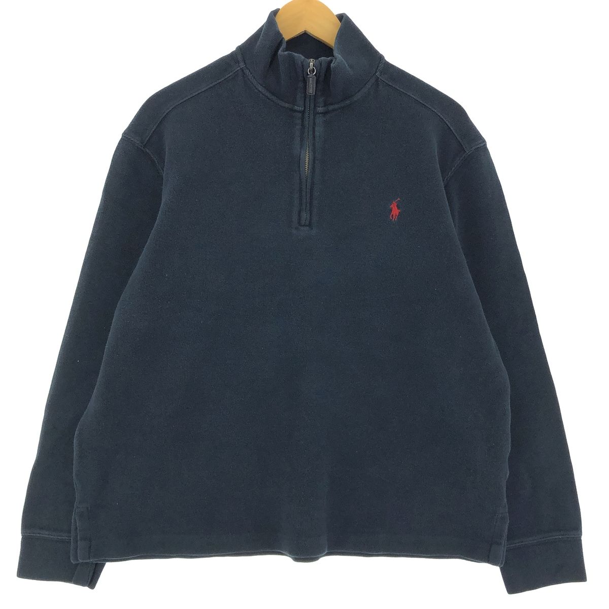 古着 ラルフローレン Ralph Lauren POLO by Ralph Lauren ハーフジップスウェットシャツ トレーナー メンズL/eaa422203