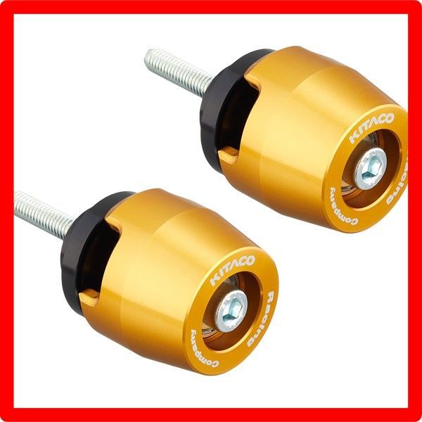 ゴールド キタコ KITACO スピナーバーエンドキャップ ゴールド モンキー125 JB02|JB03|JB05 グロム JC61|JC75|JC92 左右1セット 506-1300370