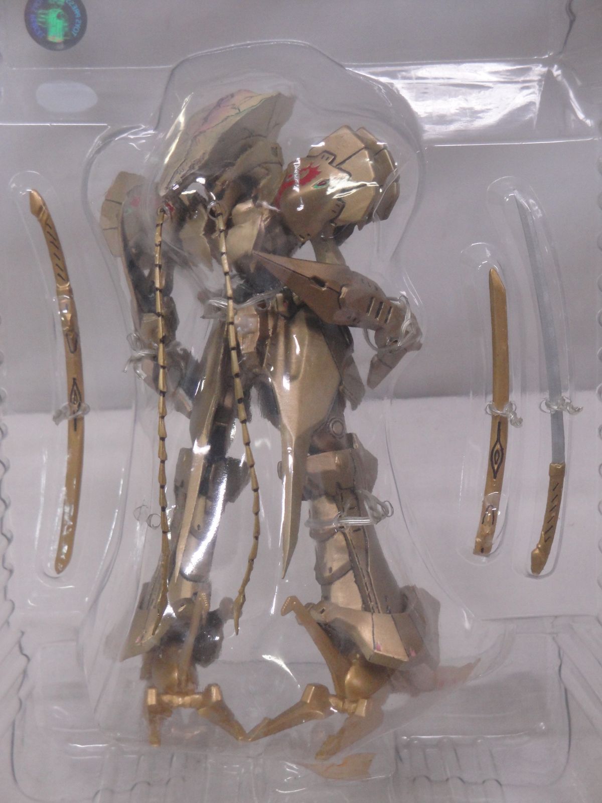 フィギュア　[ランクB] ナイト・オブ・ゴールド (レッドクリスタル版カイエンフィギュア付) 「ファイブスター物語」 アクションフィギュア ナイト・オブ・ゴールド アクションフィギュア レッドクリスタル