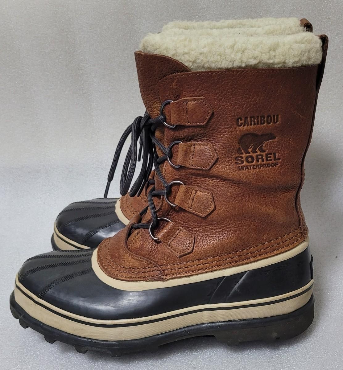 未使用品 ソレル カリブー 27.0(SOREL CARIBOU)素材本革 - 靴