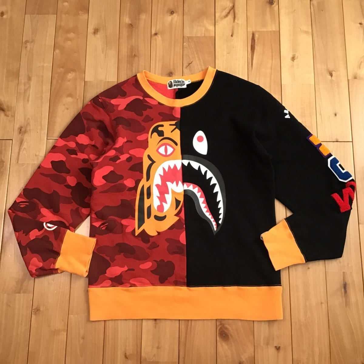 タイガー シャーク 長袖スウェット Mサイズ Tiger shark a bathing ape 