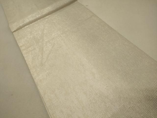 平和屋着物＊夏物 六通柄袋帯 霞文 銀糸 鈴乃屋扱い 正絹 逸品
