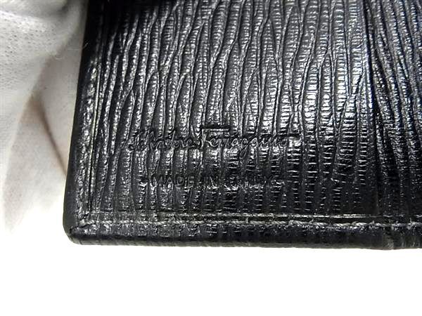 Salvatore Ferragamo フェラガモ キーケース REVIVAL リバイバル 667075 ブラック レザー ユニセックス 6連 ガンメタ金具