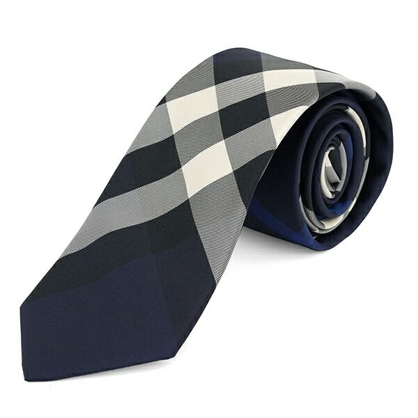 新品 バーバリー BURBERRY ネクタイ OVERSIZED CHECK SILK TIE ネイビー 新品 バーバリー BURBERRY ネクタイ CHECK SILK TIE ネイビー - メルカリ
