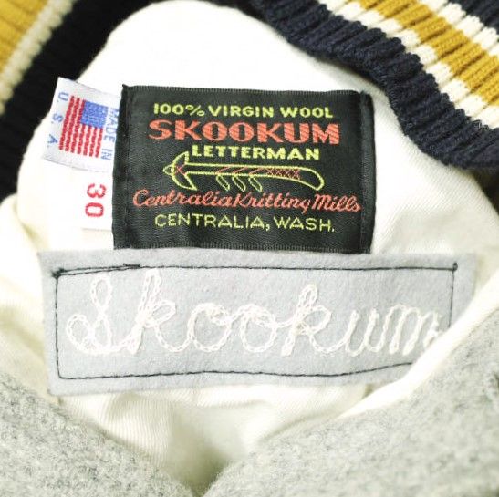SKOOKUM スクーカム アメリカ製 AWARD JACKET 袖レザー アワード