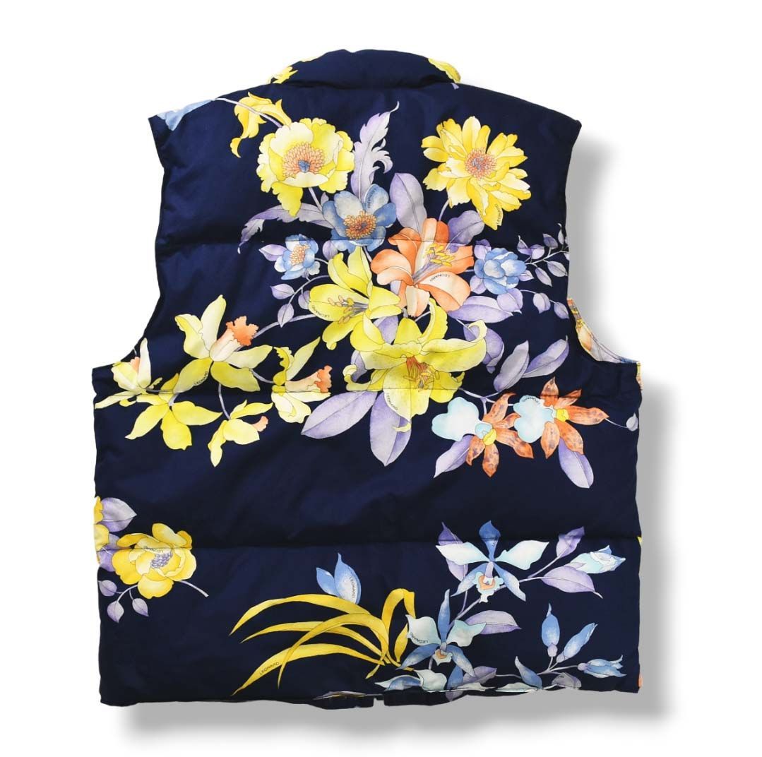 LEONARD レオナール　中綿入り　ダウンベスト　ダウンジャケット　花柄　42 LEONARD レオナール 中綿入り ダウンベスト ダウンジャケット 花柄 42