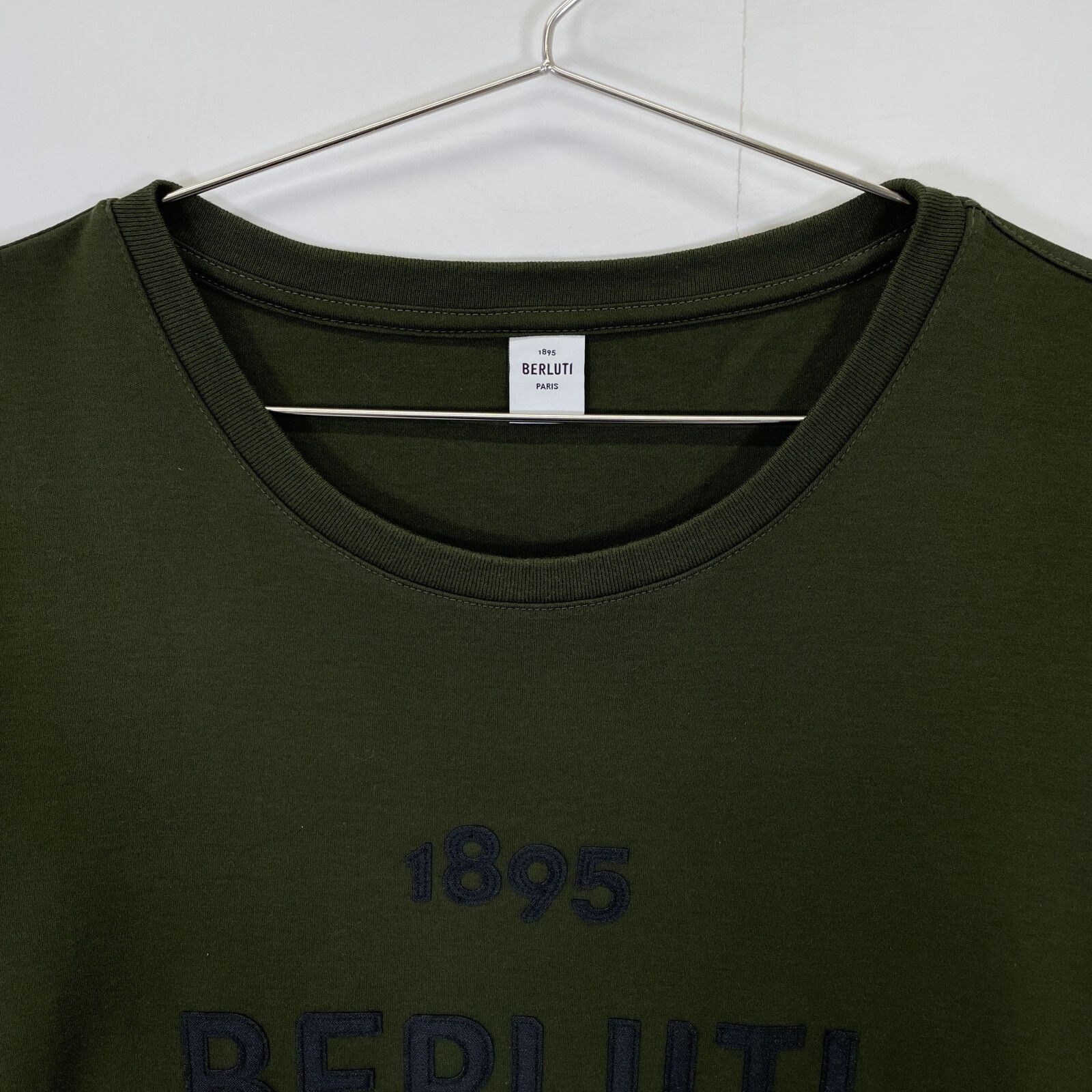 Berluti ベルルッティ カーキ 1895 ロゴ Tシャツ XL - メルカリ