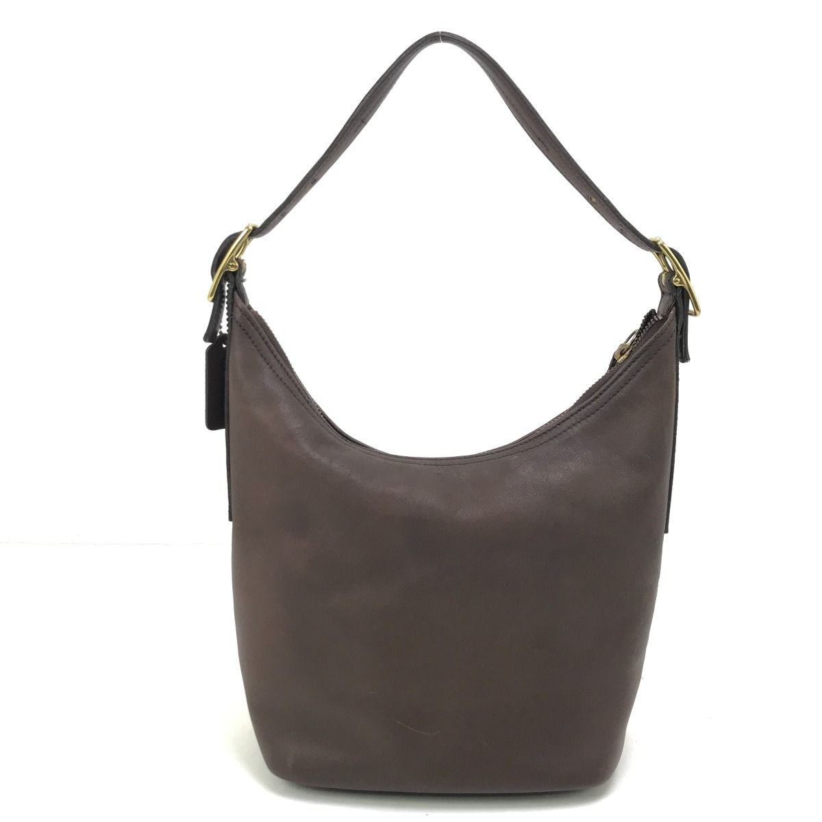 COACH コーチ セミショルダーバッグ レザー コーチ 使用感有 9823 ブラウン