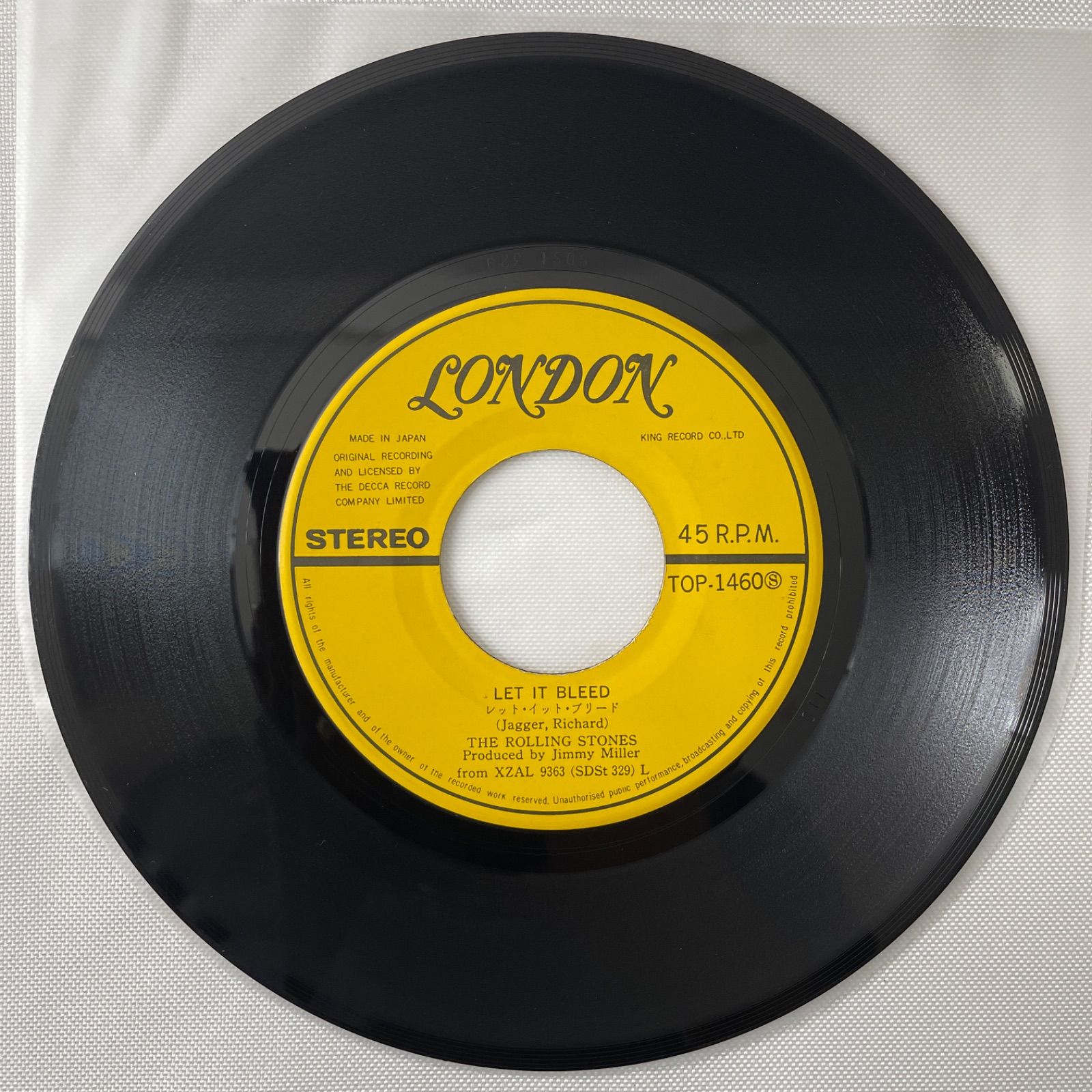 【美品、国内初回盤ＬＰレコード】ローリング・ストーンズ／レット・イット・ブリード ローリング・ストーンズ – レット・イット・ブリード】7