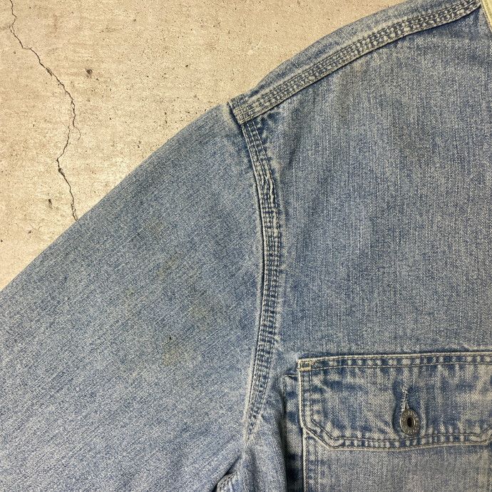 90年代 チュニジア製 Levi's リーバイス 70665 デニムカバーオール ブ