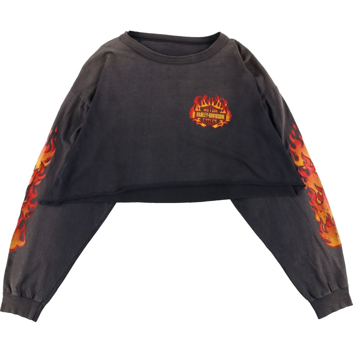 90s Harley-Davidson Tシャツ ファイヤーパターン USA製