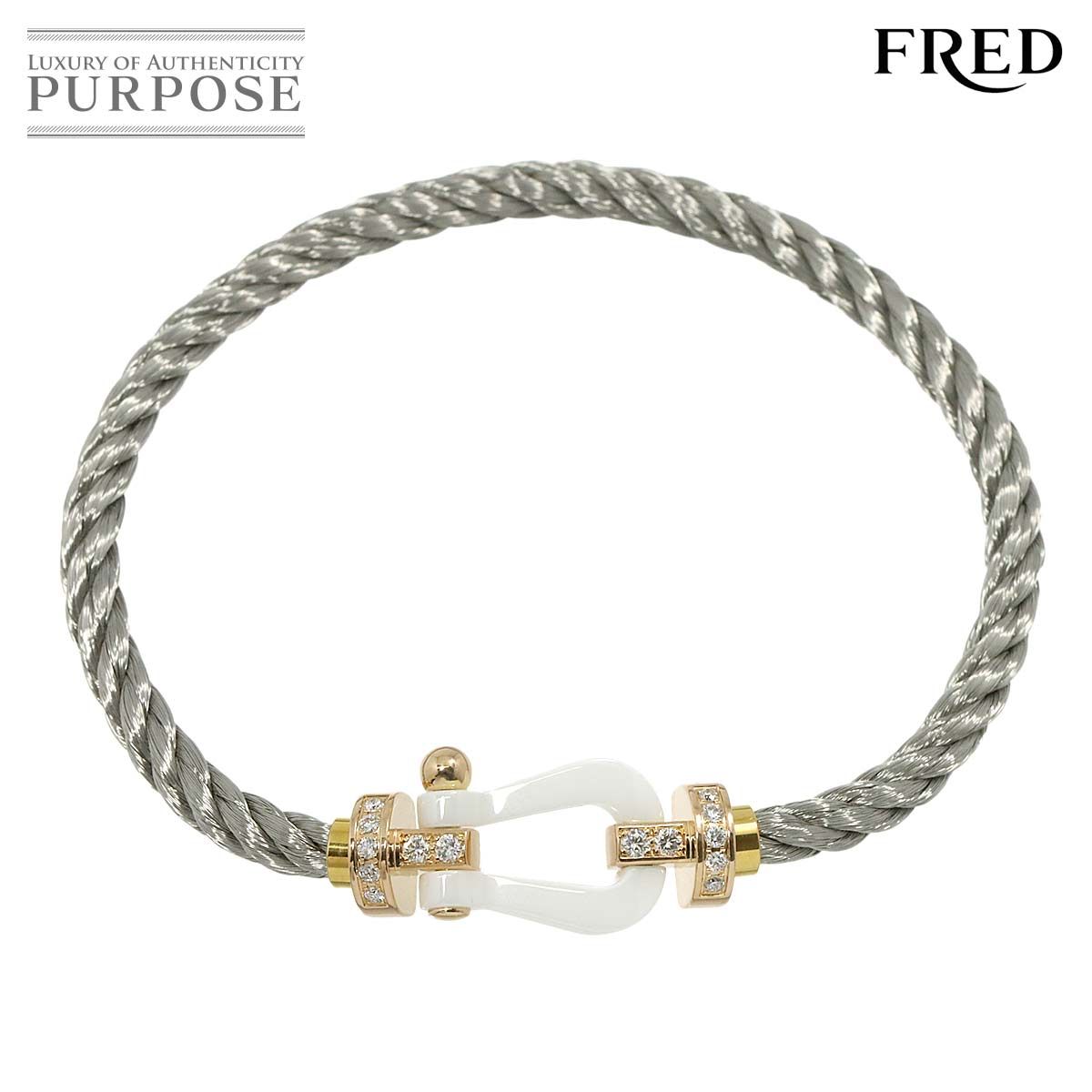 フレッド FRED フォース10 LM ハーフダイヤ ブレスレット #18
