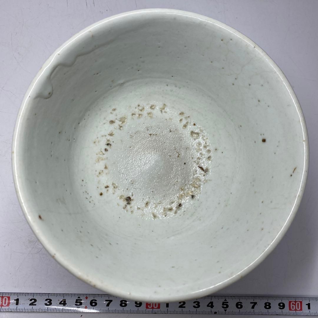 価値のある 朝鮮古美術 李朝白磁茶碗 J 直径14.5cm 東H5-0903 タサチ 超激安セール開催中です！